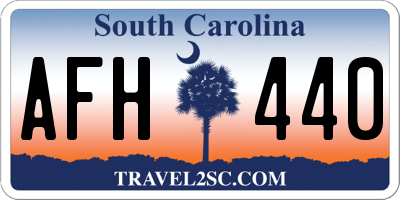 SC license plate AFH440
