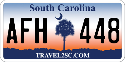 SC license plate AFH448