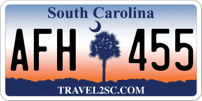 SC license plate AFH455