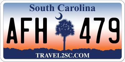 SC license plate AFH479