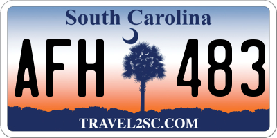 SC license plate AFH483