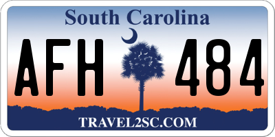 SC license plate AFH484