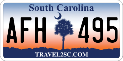 SC license plate AFH495