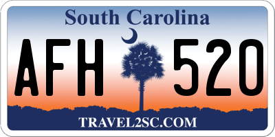 SC license plate AFH520