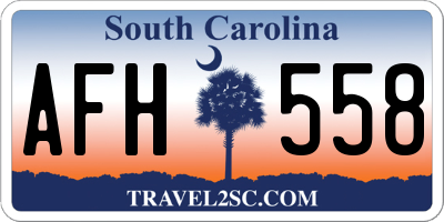 SC license plate AFH558
