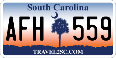 SC license plate AFH559