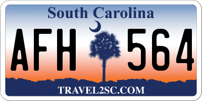 SC license plate AFH564