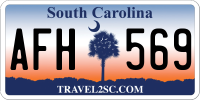 SC license plate AFH569
