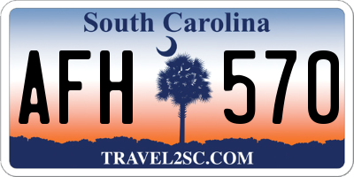 SC license plate AFH570