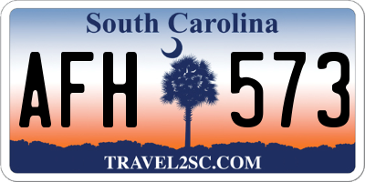 SC license plate AFH573