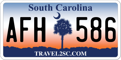 SC license plate AFH586