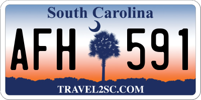 SC license plate AFH591