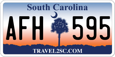 SC license plate AFH595