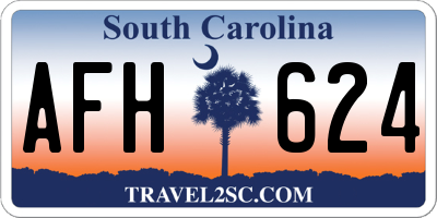 SC license plate AFH624