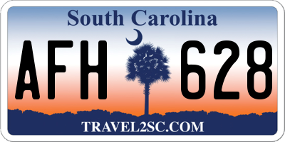 SC license plate AFH628