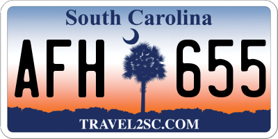 SC license plate AFH655