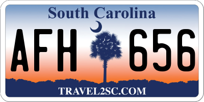 SC license plate AFH656