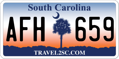 SC license plate AFH659