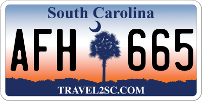 SC license plate AFH665