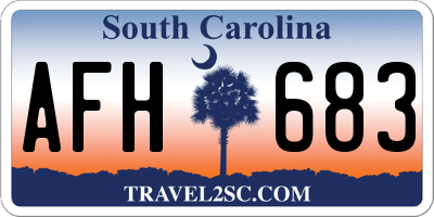 SC license plate AFH683