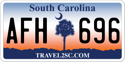 SC license plate AFH696