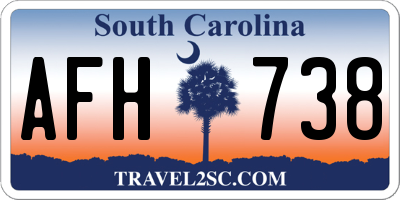 SC license plate AFH738
