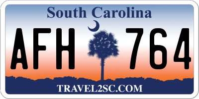 SC license plate AFH764