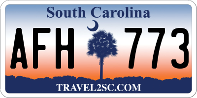 SC license plate AFH773