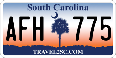 SC license plate AFH775