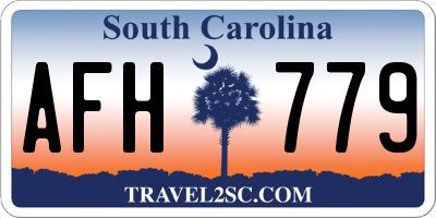 SC license plate AFH779