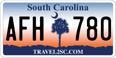 SC license plate AFH780