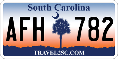 SC license plate AFH782