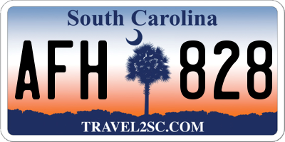 SC license plate AFH828