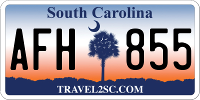 SC license plate AFH855