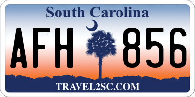 SC license plate AFH856