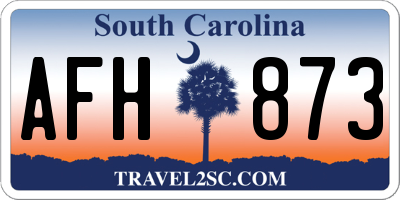 SC license plate AFH873
