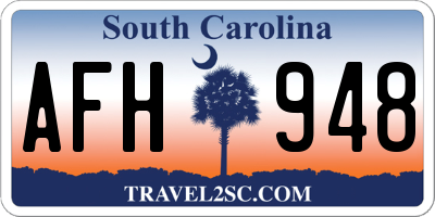 SC license plate AFH948