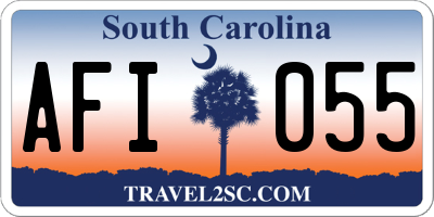 SC license plate AFI055