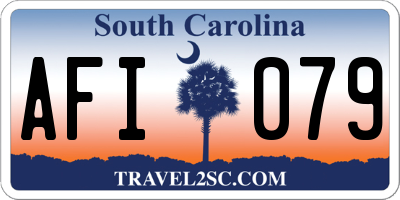 SC license plate AFI079