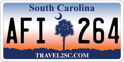 SC license plate AFI264
