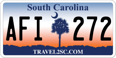 SC license plate AFI272
