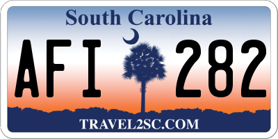 SC license plate AFI282
