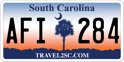 SC license plate AFI284