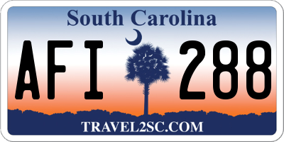 SC license plate AFI288