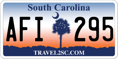 SC license plate AFI295
