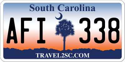 SC license plate AFI338