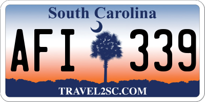 SC license plate AFI339
