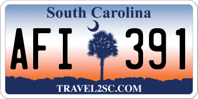 SC license plate AFI391