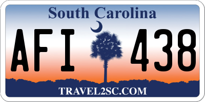 SC license plate AFI438
