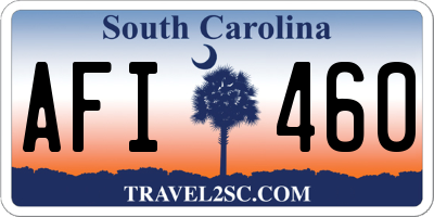 SC license plate AFI460